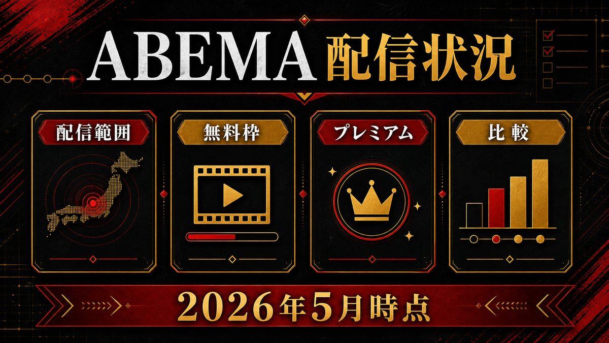 東京リベンジャーズのABEMA配信状況(2026年5月)の要点を整理した東京リベンジャーズ解説画像