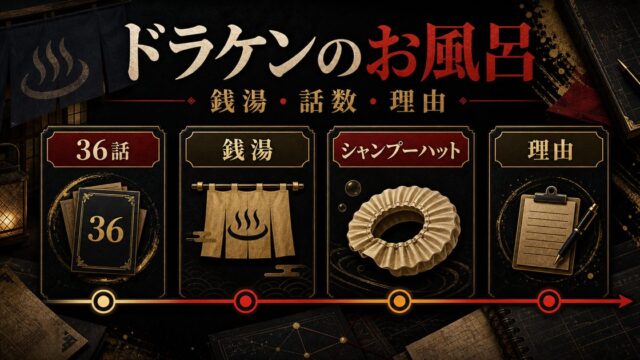 「東京卍リベンジャーズ」ドラケンのお風呂は何話？かわいいシャンプーハットをつける理由の要点を伝えるリベンジャーズ図鑑アイキャッチ画像