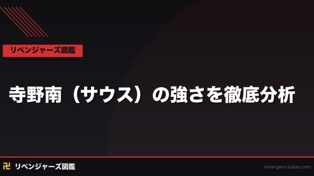 寺野南（サウス）の強さを徹底分析｜三天最強の圧倒的戦闘力と弱点考察