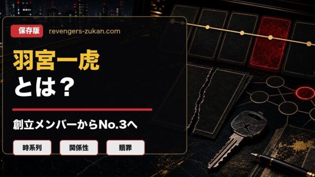 「東京リベンジャーズ」羽宮一虎とは？芭流覇羅No.3となった東卍創立メンバーの要点を伝えるリベンジャーズ図鑑アイキャッチ画像