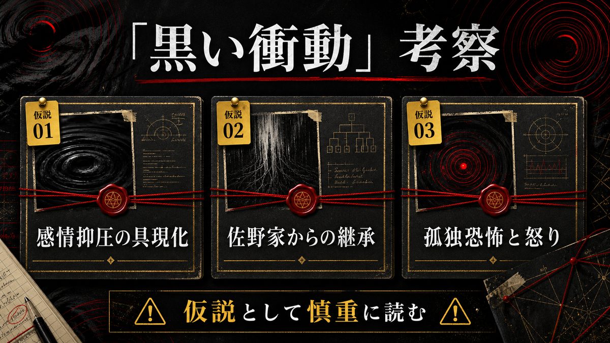 「黒い衝動」考察——抑圧された感情の噴出という仮説の要点を整理した東京リベンジャーズ解説画像
