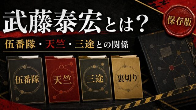 「東京卍ベンジャーズ」武藤泰宏とは？東京卍會伍番隊隊長を務めていた極悪の世代の一人の要点を伝えるリベンジャーズ図鑑アイキャッチ画像