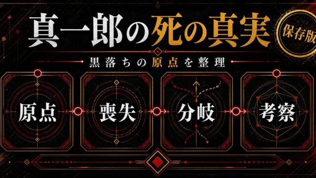 佐野真一郎の死の真実｜マイキー黒落ちの原点となった事故の真相考察の要点を伝えるリベンジャーズ図鑑アイキャッチ画像