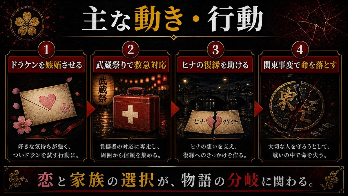 佐野エマの主な動き・行動の要点を整理した東京リベンジャーズ解説画像
