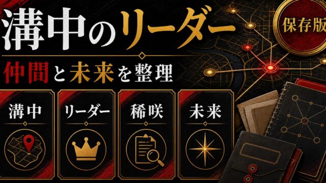 「東京リベンジャーズ」千堂淳は溝中五人衆のリーダー！稀咲に支配された溝中の番長の要点を伝えるリベンジャーズ図鑑アイキャッチ画像