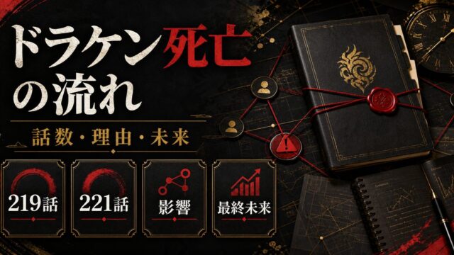 「東京卍リベンジャーズ」ドラケンの死亡は確定か？死亡理由と流れの要点を伝えるリベンジャーズ図鑑アイキャッチ画像
