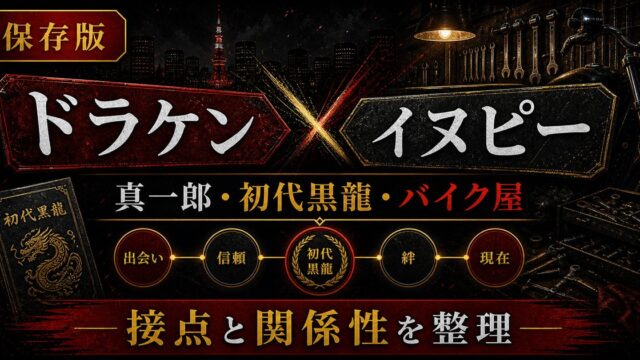 「東京卍リベンジャーズ」ドラケンとイヌピーの関係性は？聖夜決戦の前から二人は知り合いだった？の要点を伝えるリベンジャーズ図鑑アイキャッチ画像