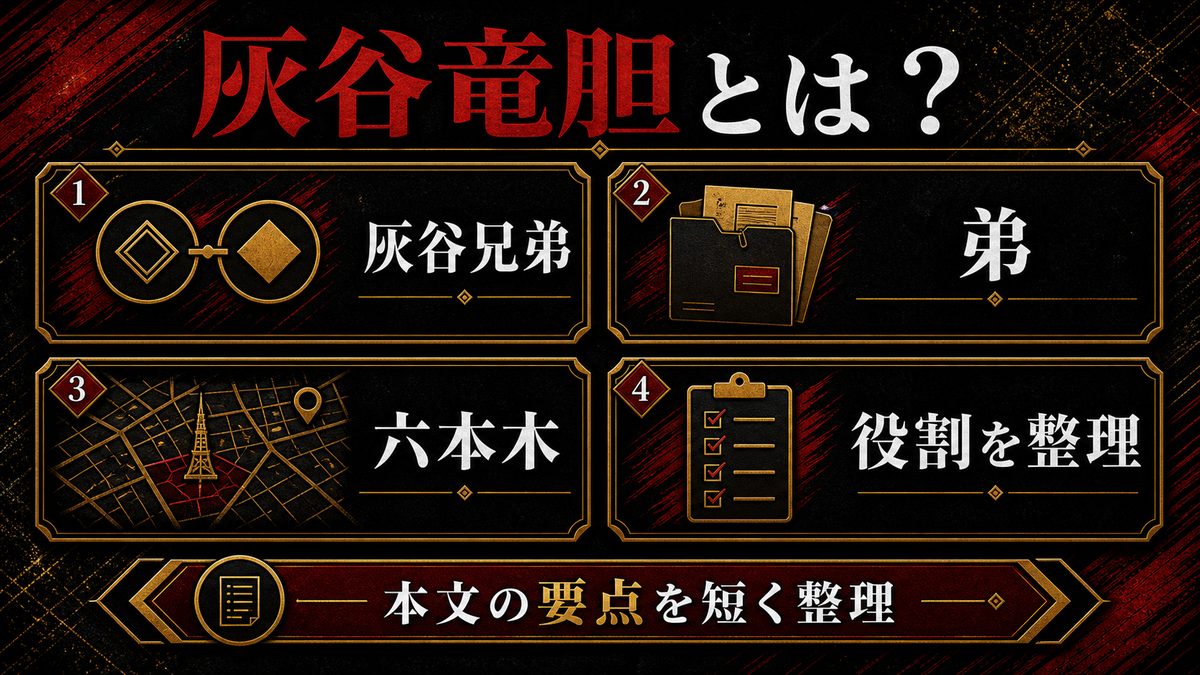 灰谷竜胆とは？の要点を整理した東京リベンジャーズ解説画像