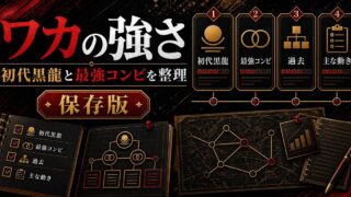 「東京リベンジャーズ」今牛若狭(ワカ)の強さは？初代黒龍の伝説と語られる最強コンビの一人の要点を伝えるリベンジャーズ図鑑アイキャッチ画像