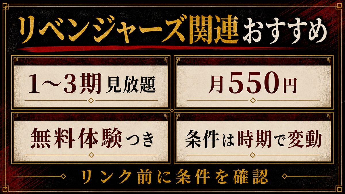 リベンジャーズ関連おすすめの要点を整理した東京リベンジャーズ解説画像