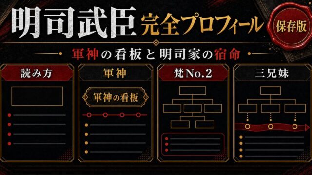 明司武臣（アクシャ）完全プロフィール｜軍神と讃えられた初代黒龍副総長の要点を伝えるリベンジャーズ図鑑アイキャッチ画像