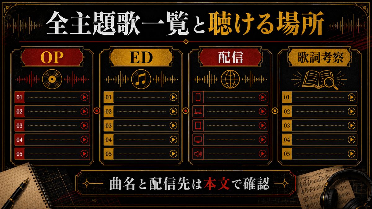 全主題歌一覧と聴ける場所の要点を整理した東京リベンジャーズ解説画像