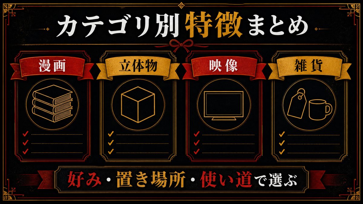プレゼントのカテゴリ別特徴まとめの要点を整理した東京リベンジャーズ解説画像