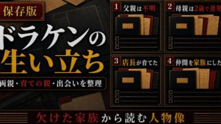 「東京卍リベンジャーズ」ドラケンの生い立ちは？両親と育手の親の要点を伝えるリベンジャーズ図鑑アイキャッチ画像