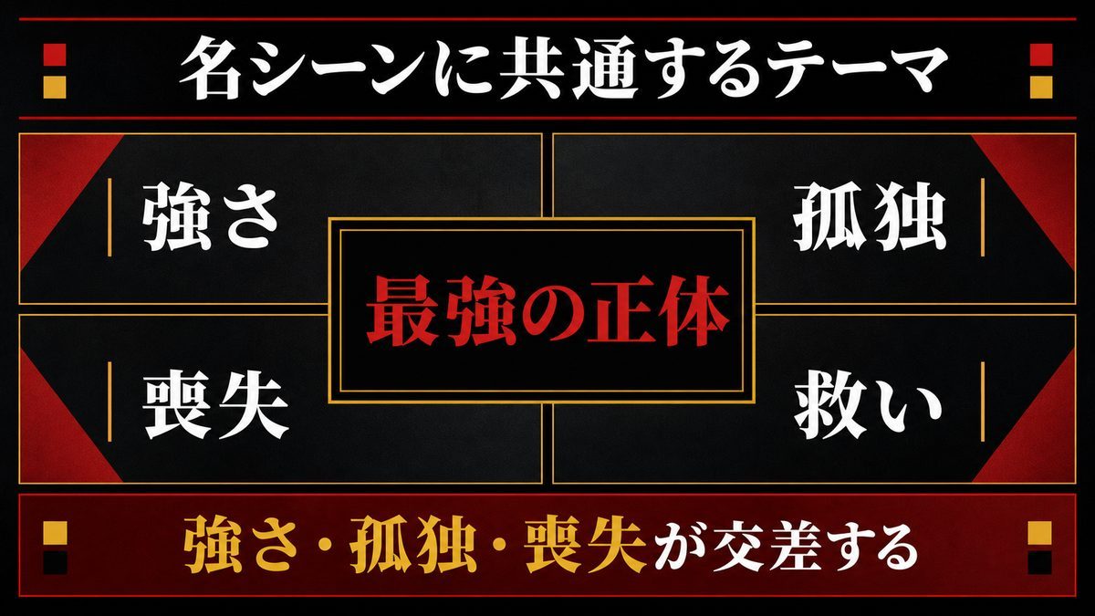 🎭 名シーンに共通するテーマ|マイキーという存在の本質の要点を整理した東京リベンジャーズ解説画像