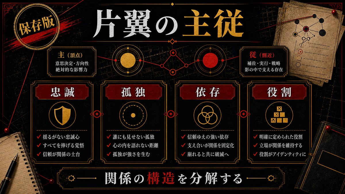この関係を一言で表すなら——「片翼の主従」の要点を整理した東京リベンジャーズ解説画像