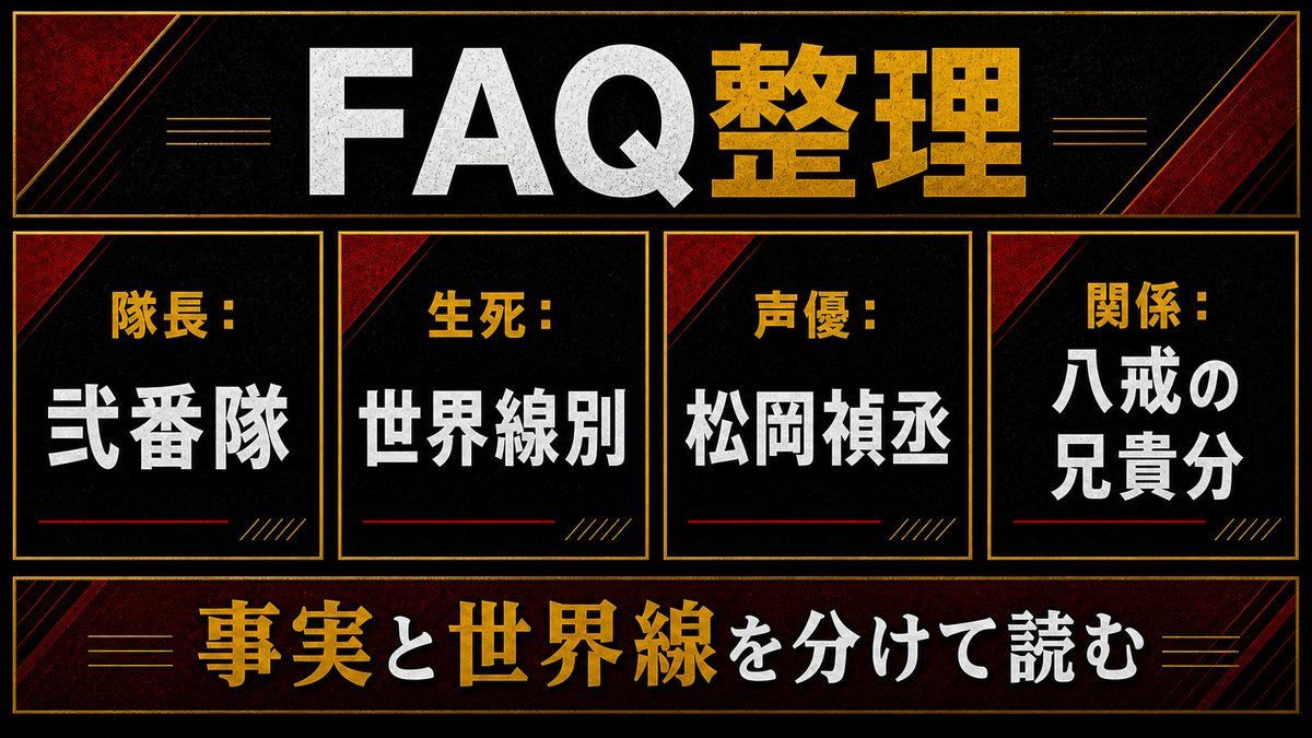 三ツ谷隆についてよくある質問(FAQ)の要点を整理した東京リベンジャーズ解説画像