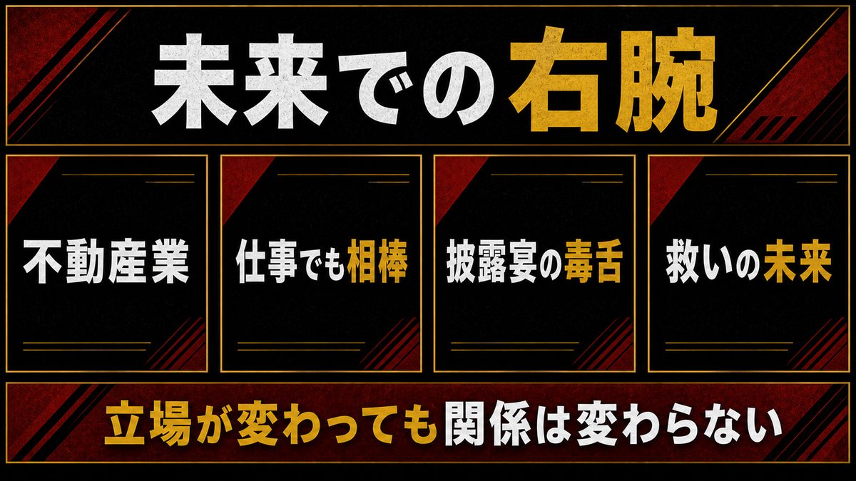未来でのペーやん——不動産業で成功したパーちんの右腕の要点を整理した東京リベンジャーズ解説画像