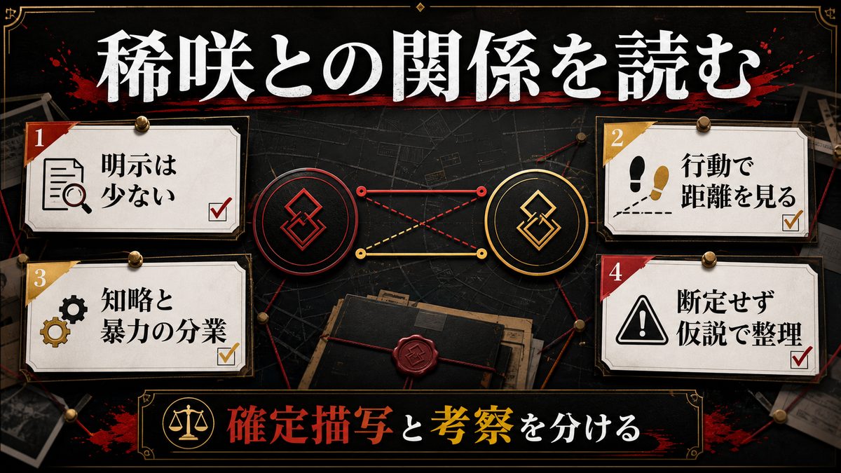 稀咲鉄太との関係——なぜ斑目は従い続けたのかの要点を整理した東京リベンジャーズ解説画像