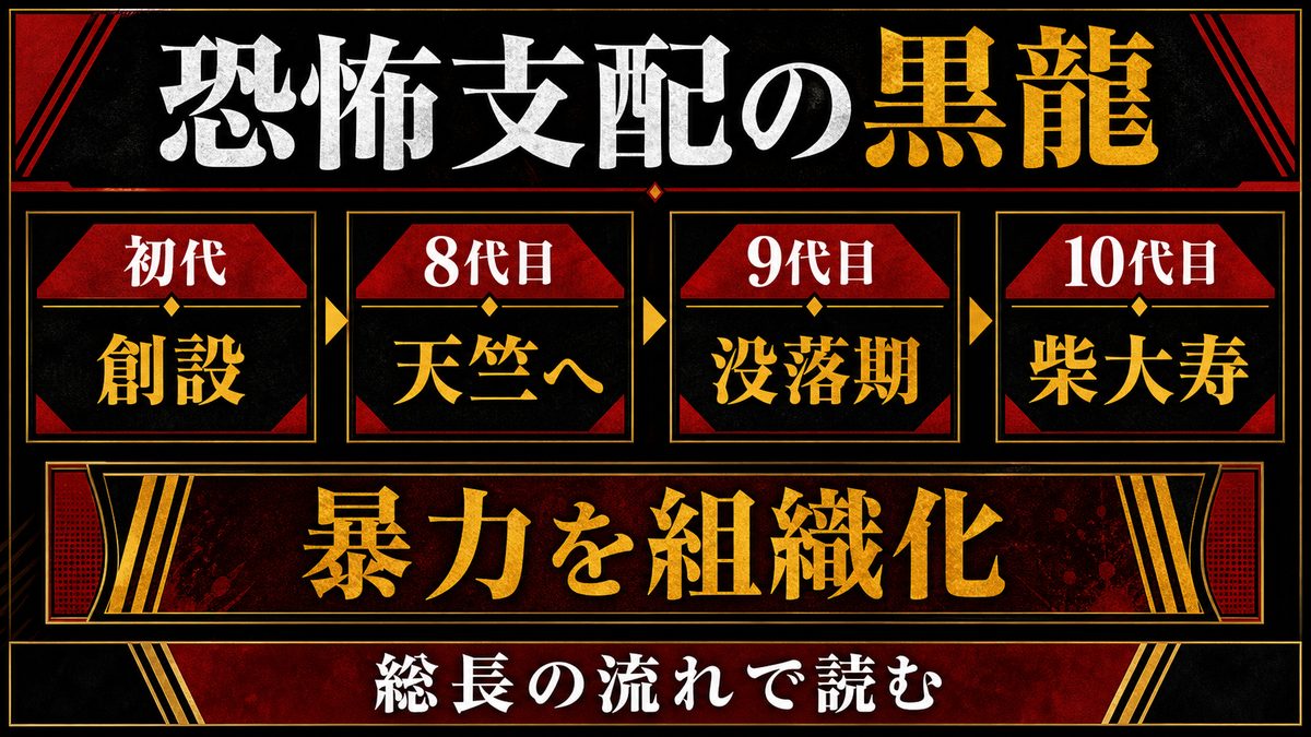 恐怖支配 — 柴大寿が築いた「過去最凶」の黒龍の要点を整理した東京リベンジャーズ解説画像