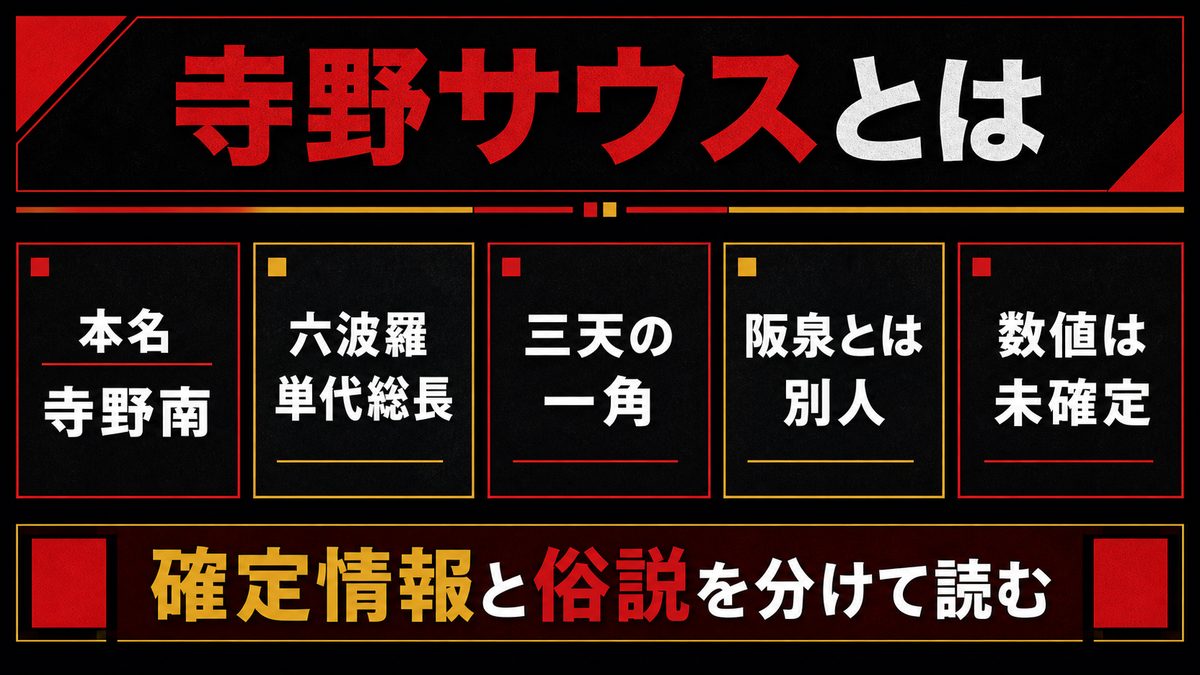 寺野サウスとは何者かの要点を整理した東京リベンジャーズ解説画像