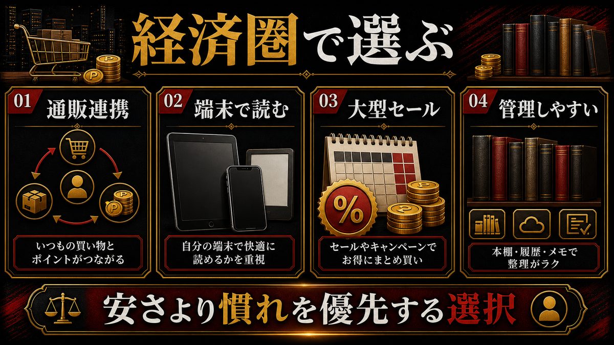 5. Kindle（Amazon）— Amazon経済圏ユーザーの選択肢の要点を整理した東京リベンジャーズ解説画像