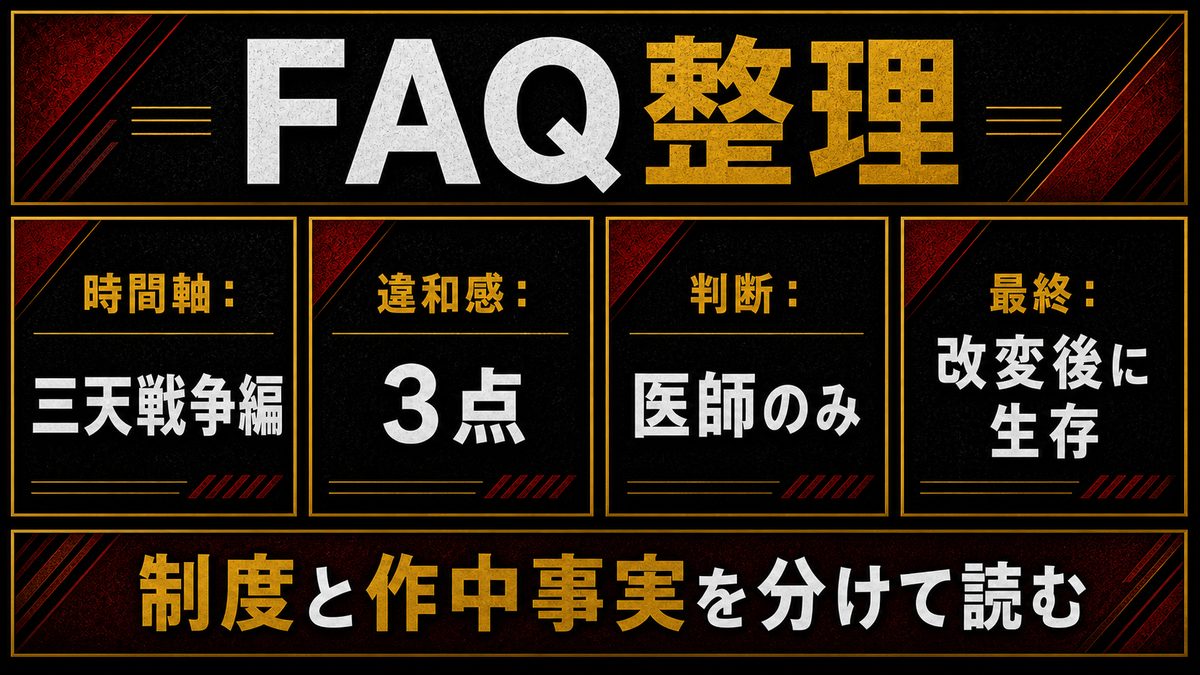 よくある質問（FAQ）の要点を整理した東京リベンジャーズ解説画像