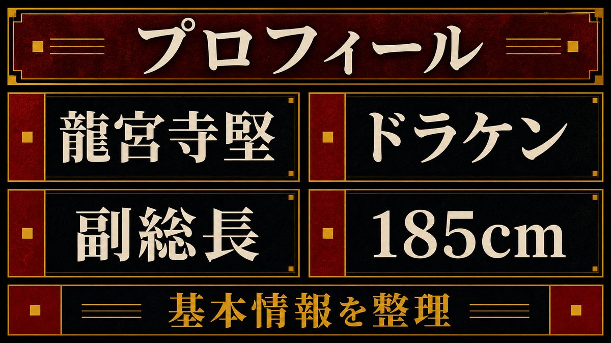 龍宮寺堅(ドラケン)のプロフィールの要点を整理した東京リベンジャーズ解説画像