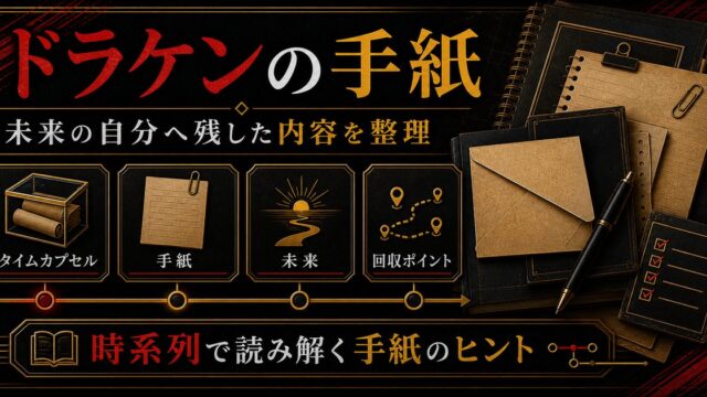 「東京卍リベンジャーズ」ドラケンの未来の自分へ当てた手紙の内容は？手紙の内容からわかることの要点を伝えるリベンジャーズ図鑑アイキャッチ画像