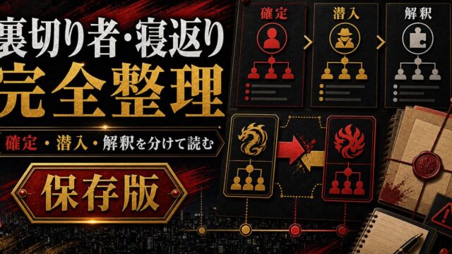 東京リベンジャーズ 裏切り者・寝返ったキャラ完全まとめ｜誰が誰を裏切ったのかの要点を伝えるリベンジャーズ図鑑アイキャッチ画像