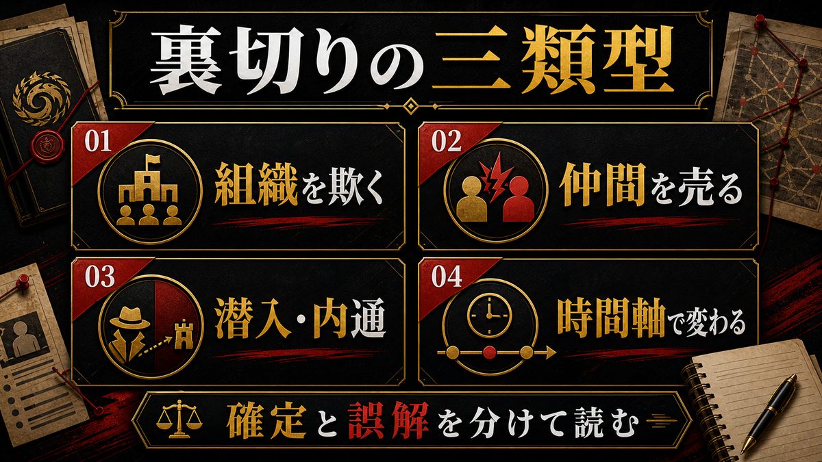 そもそも「裏切り」とは何か|この記事での定義の要点を整理した東京リベンジャーズ解説画像