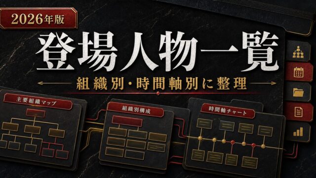東京リベンジャーズ 登場人物一覧【2026年版】主要キャラ60人超を組織別に完全整理の要点を伝えるリベンジャーズ図鑑アイキャッチ画像