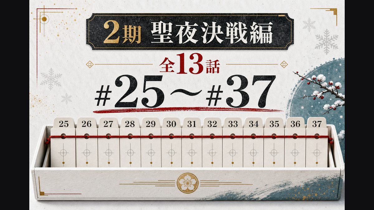 アニメ2期『聖夜決戦編』の話数と収録範囲の要点を整理した東京リベンジャーズ解説画像