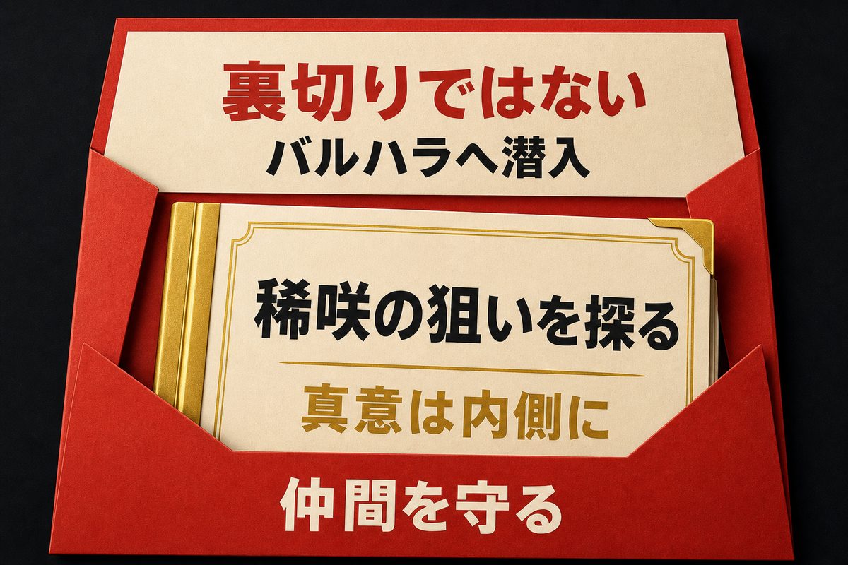 場地圭介のバルハラ移籍が稀咲を探るための潜入だったことを示す構造図