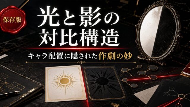 東京リベンジャーズ 光と影の対比構造の要点を伝えるリベンジャーズ図鑑アイキャッチ画像