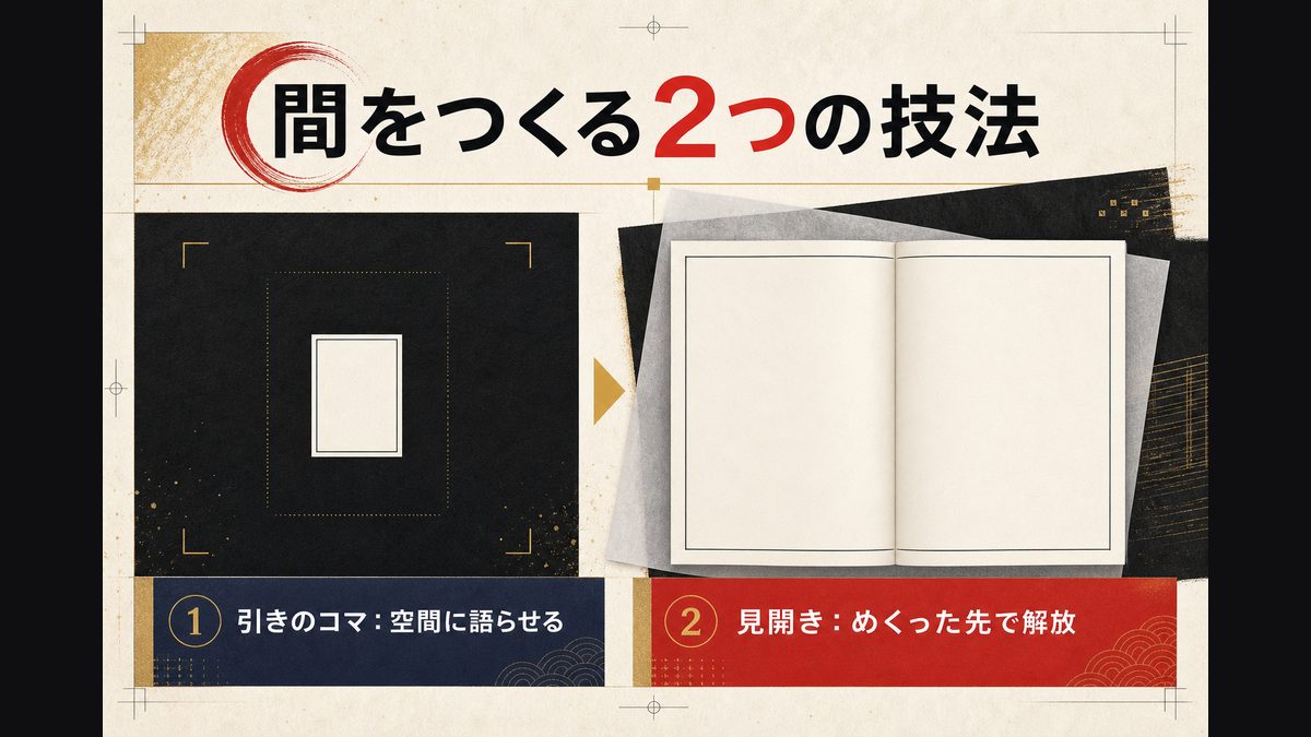 引きのコマと見開き——「間」が支配する漫画的呼吸の要点を整理した東京リベンジャーズ解説画像