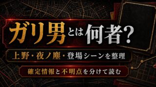 「東京リベンジャーズ」ガリ男は上野「夜ノ塵(ナイトダスト)」総長！貴重な登場シーンを紹介の要点を伝えるリベンジャーズ図鑑アイキャッチ画像