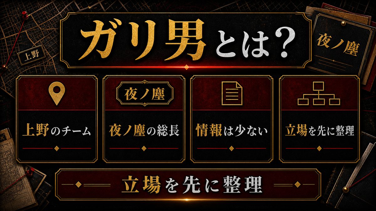 ガリ男とは？の要点を整理した東京リベンジャーズ解説画像