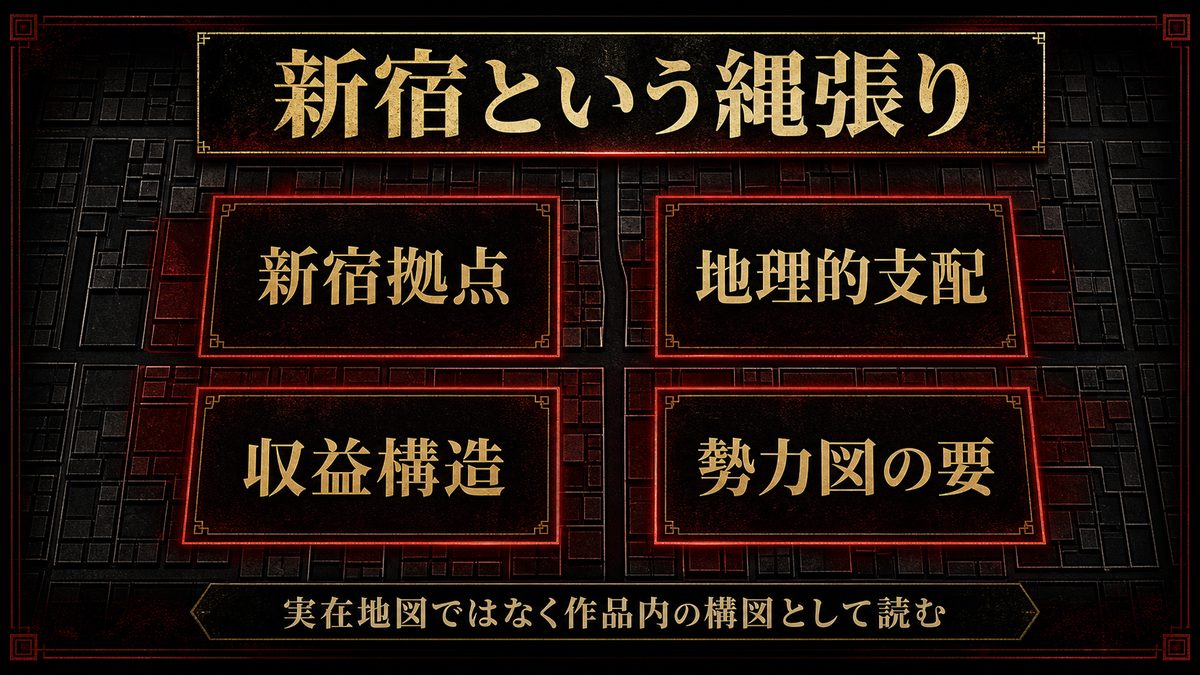新宿における愛美愛主の勢力範囲の要点を整理した東京リベンジャーズ解説画像