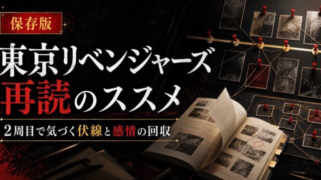 東京リベンジャーズ 再読のススメ｜2周目で気づく伏線と感情の回収の要点を伝えるリベンジャーズ図鑑アイキャッチ画像