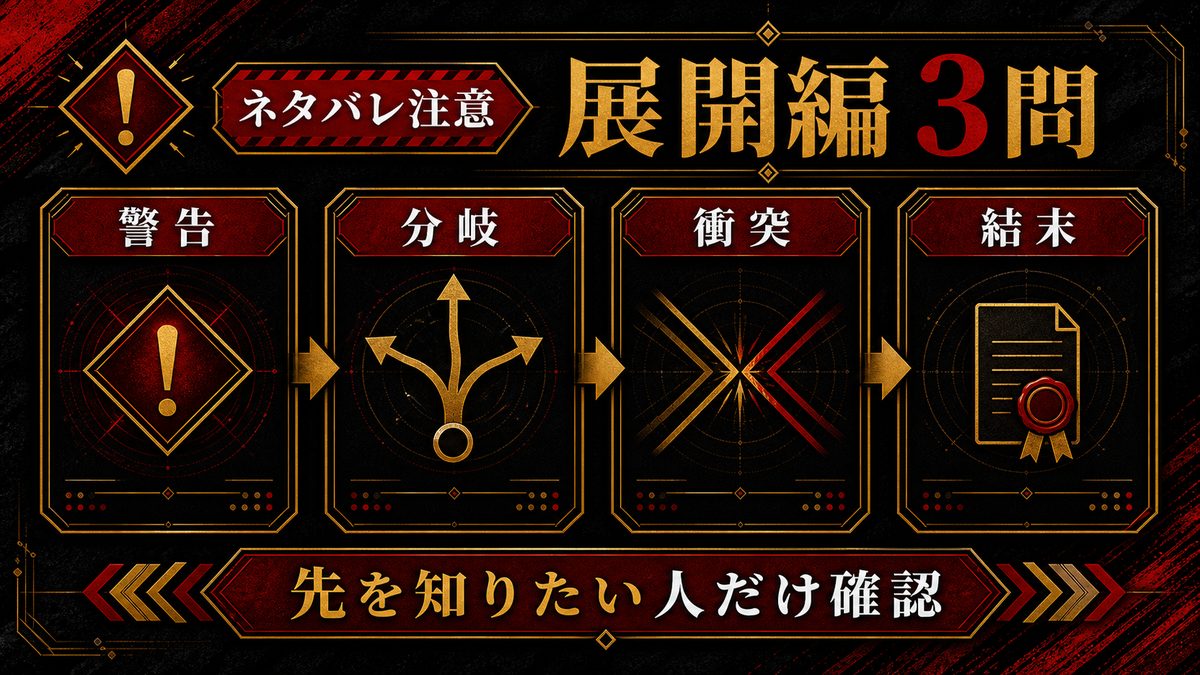 【ネタバレ注意】展開編 3問の要点を整理した東京リベンジャーズ解説画像