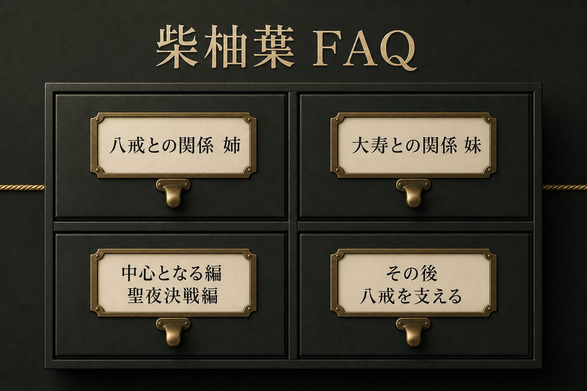 柴柚葉と八戒や大寿の関係、聖夜決戦編、その後をFAQ形式で整理した画像