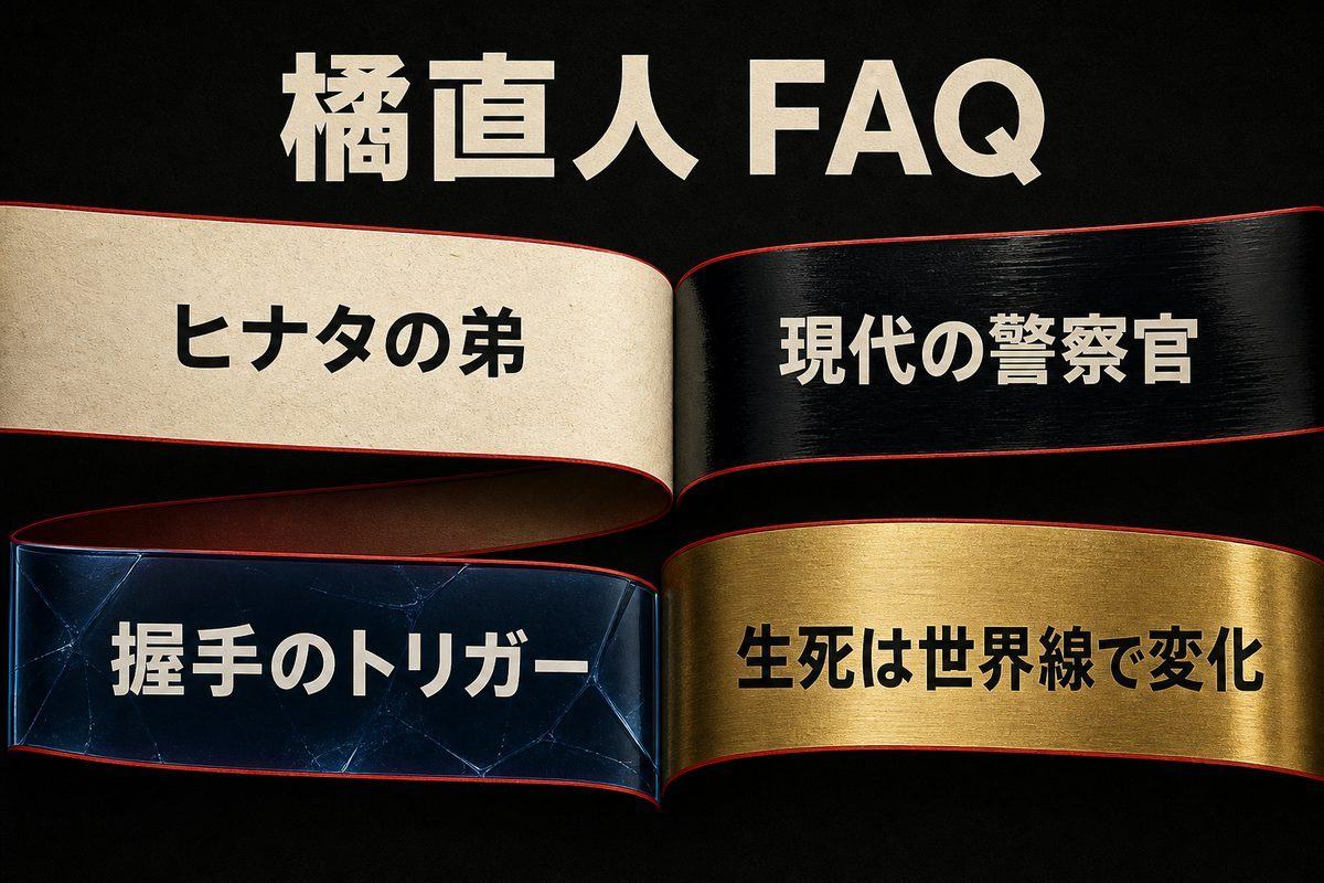 橘直人についてよくある疑問を家族、職業、タイムリープの役割、世界線別の生死で整理したFAQ図