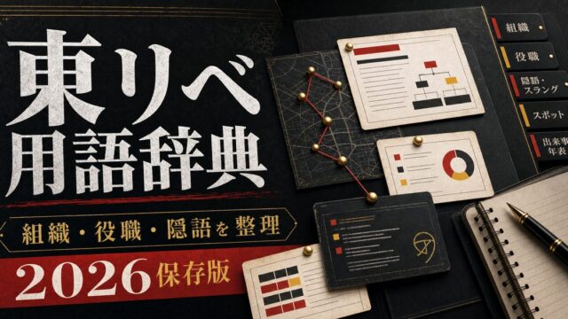 東京リベンジャーズ 全用語辞典2026版｜暴走族用語・組織名・隠語まで完全網羅の要点を伝えるリベンジャーズ図鑑アイキャッチ画像