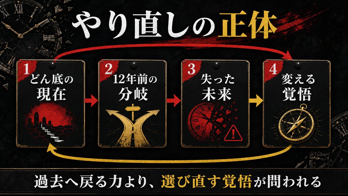 タイムリープという「やり直し」の正体の要点を整理した東京リベンジャーズ解説画像