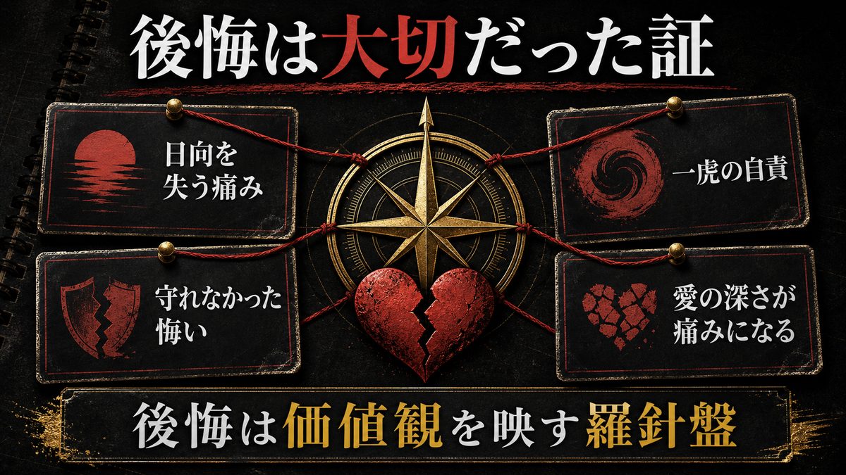 なぜ人は後悔するのか――作中の人物たちから考えるの要点を整理した東京リベンジャーズ解説画像