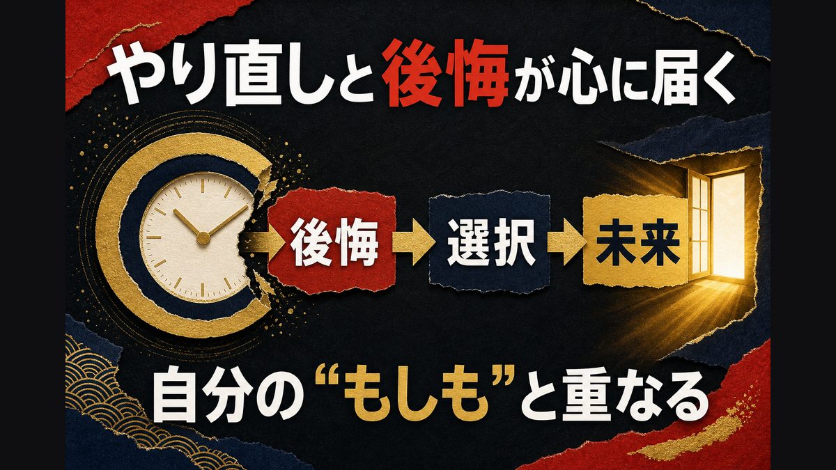感情に訴える物語｜やり直しと後悔という情緒の核の要点を整理した東京リベンジャーズ解説画像