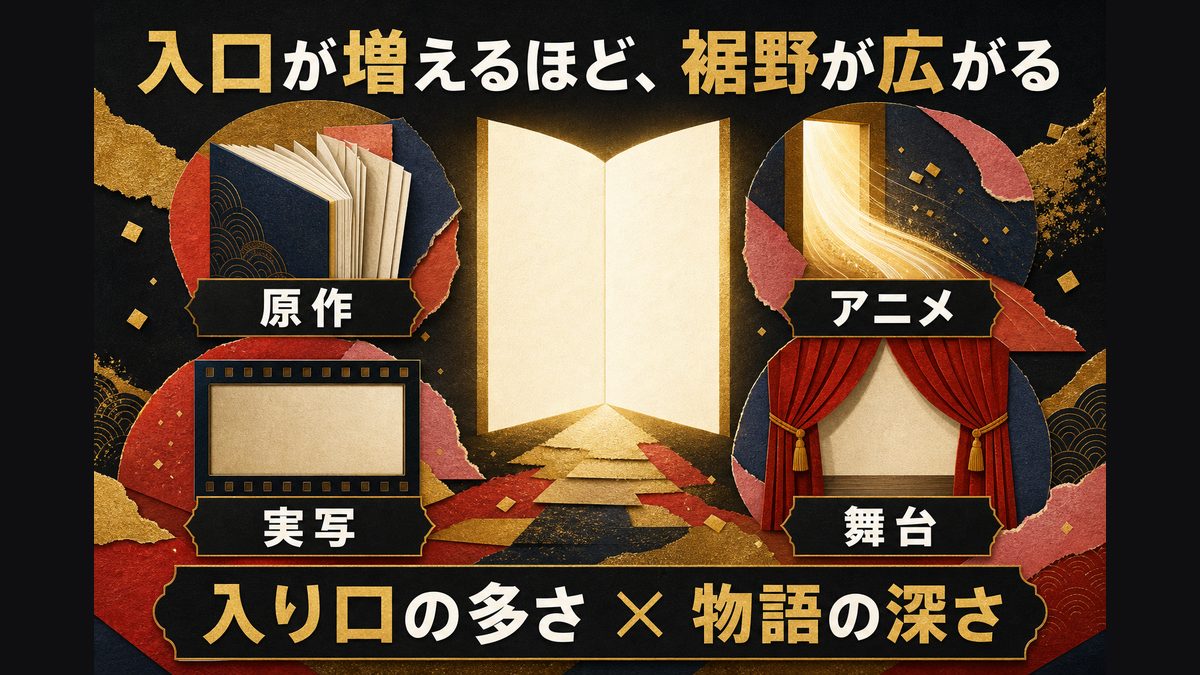メディアミックスとビジュアル｜入り口の多さが裾野を広げたの要点を整理した東京リベンジャーズ解説画像