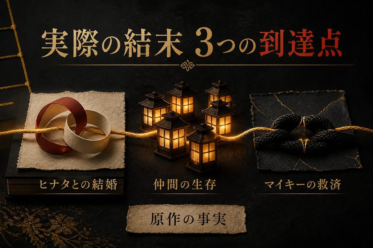 実際の結末を正確に振り返るの要点を整理した東京リベンジャーズ解説画像
