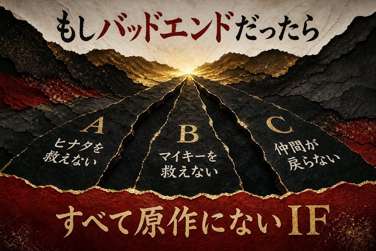 思考実験:もしバッドエンドだったらの要点を整理した東京リベンジャーズ解説画像